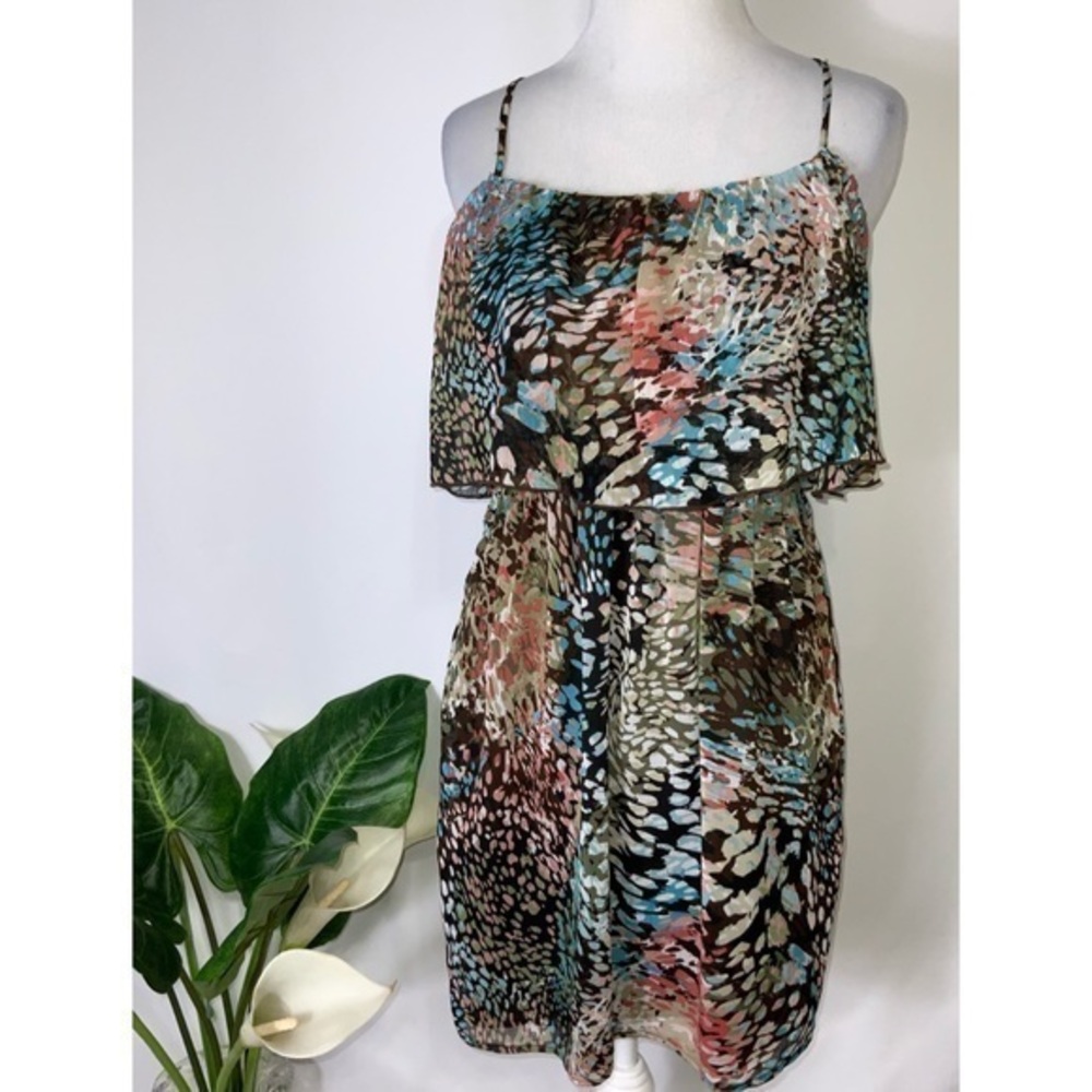 Modern Love Urban Outfitters Multicolor Spaghetti Strap Overlay Dress S